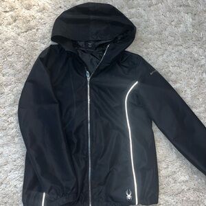 Spyder Black Jacket with Silver Zipper